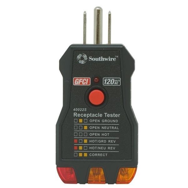 Southwire Southwire T6D-40022S Outlet GFCI Receptacle Tester T6D-40022S